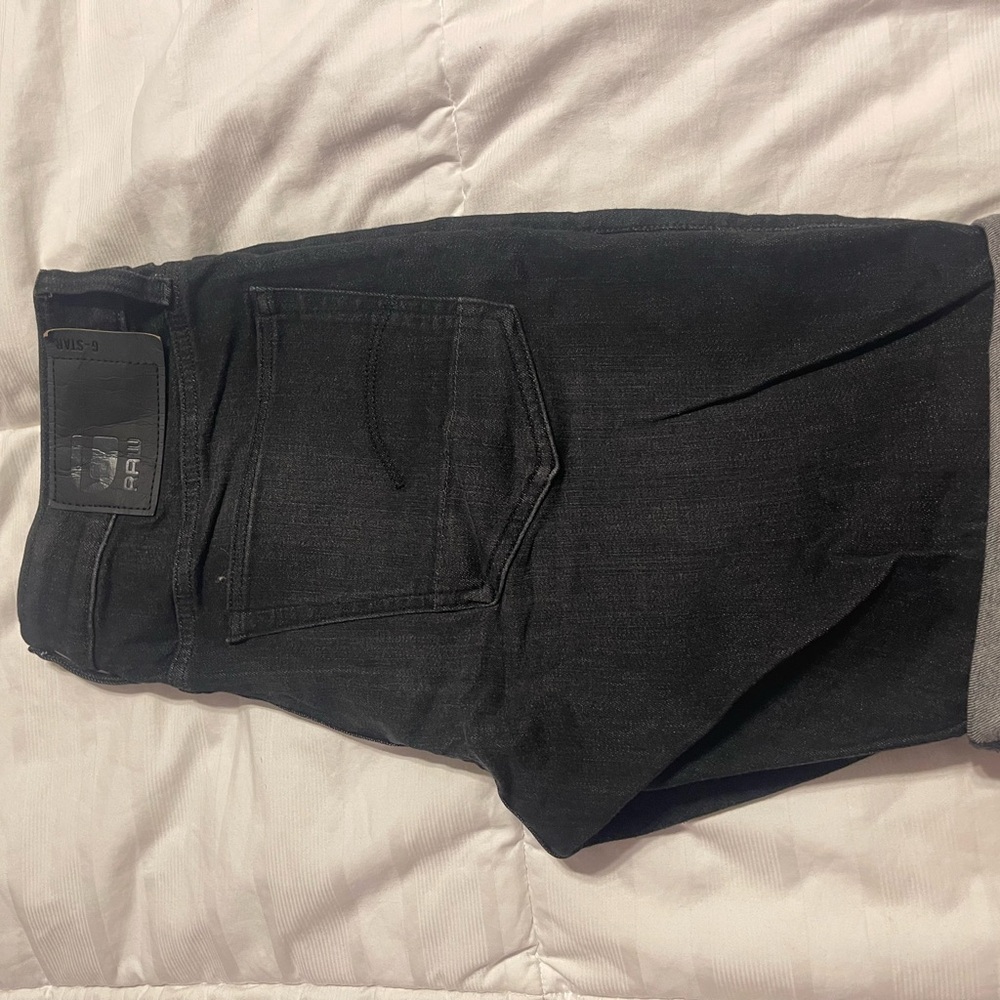 G-Star Men's Black Jean Shorts
